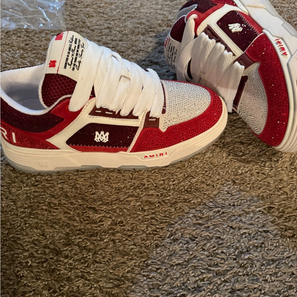 AMIRI CRYSTAL MA-1 Black Shoe Box with Silver Logo